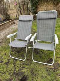 2 wygodne krzesla do ogrodu