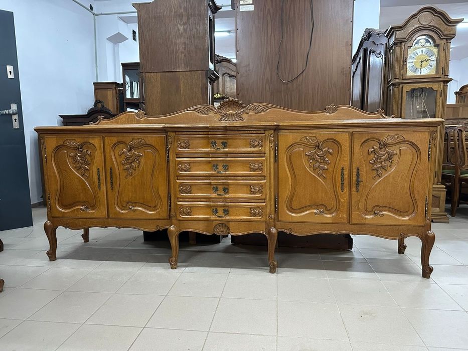 Francuski zestaw – komoda + witryna w stylu Ludwikowskim.
