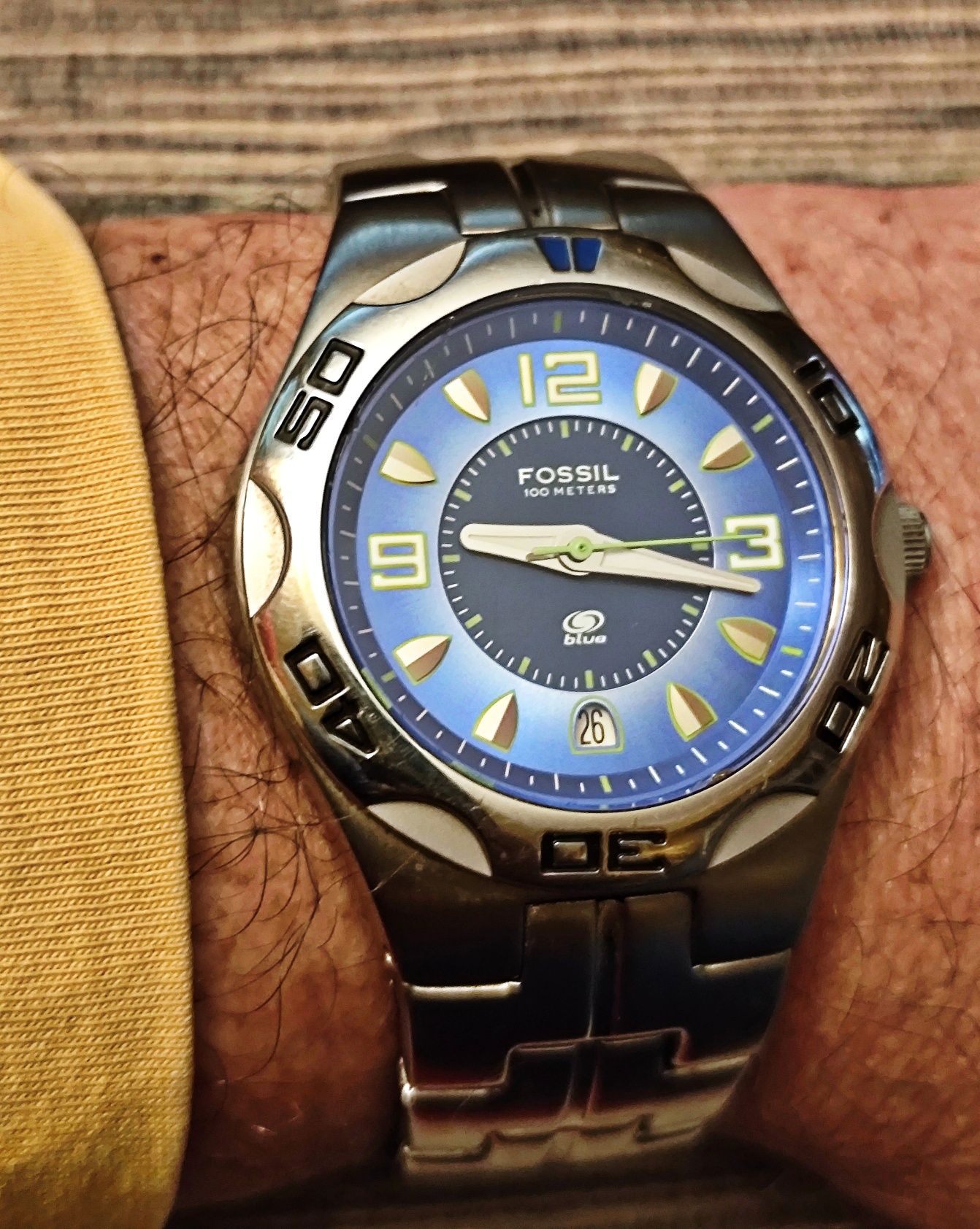 Fossil Blue AM-3731,como novo,entrego em mão Lisboa,envio á cobrança