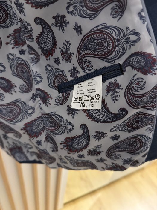 Męska granatowa marynarka XL