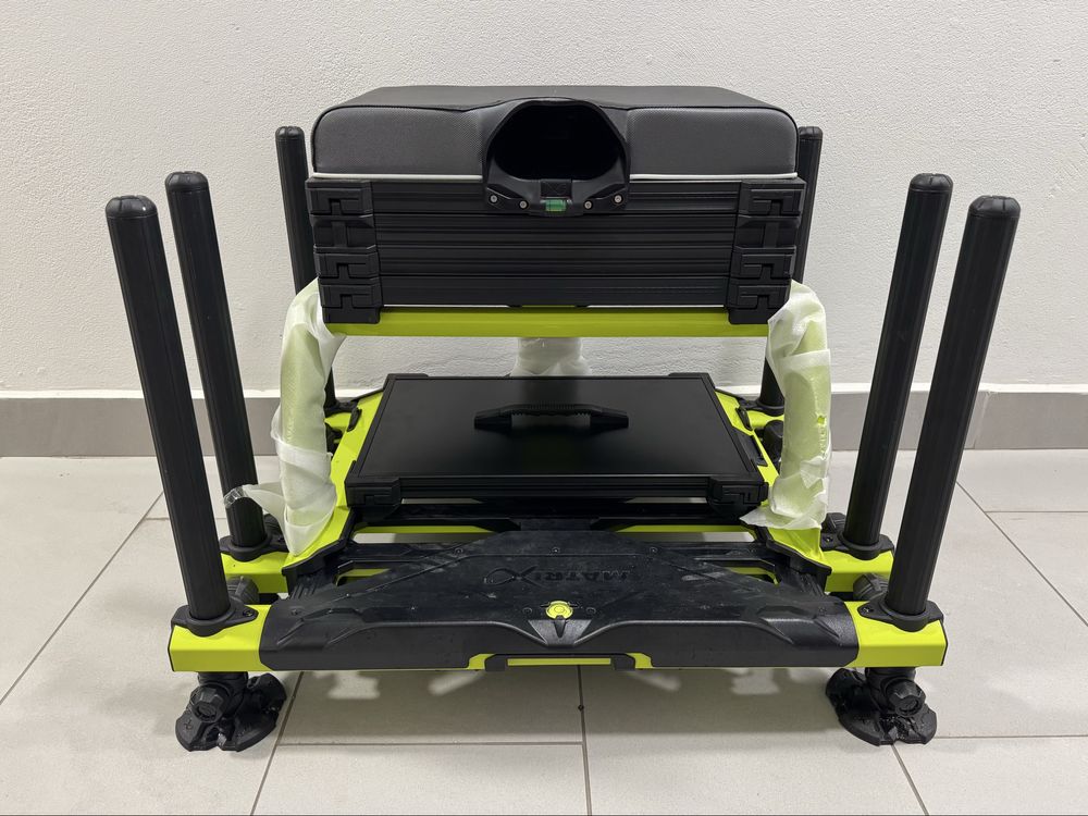Kosz siedzisko wędkarskie Matrix XR36 Pro Lime - stan jak nowy