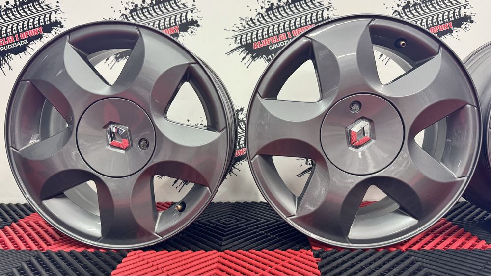 Alufelgi OEM Renault 15" Twingo II Clio Megane + śruby i kluczyk