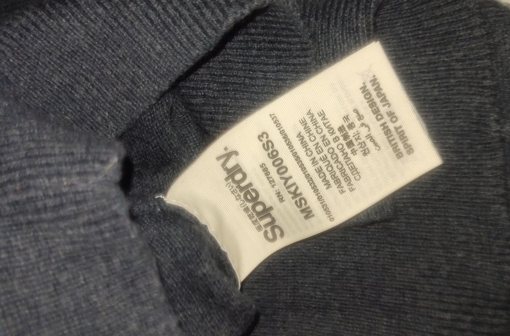 Sweter Superdry r. L kaszmir Vintage