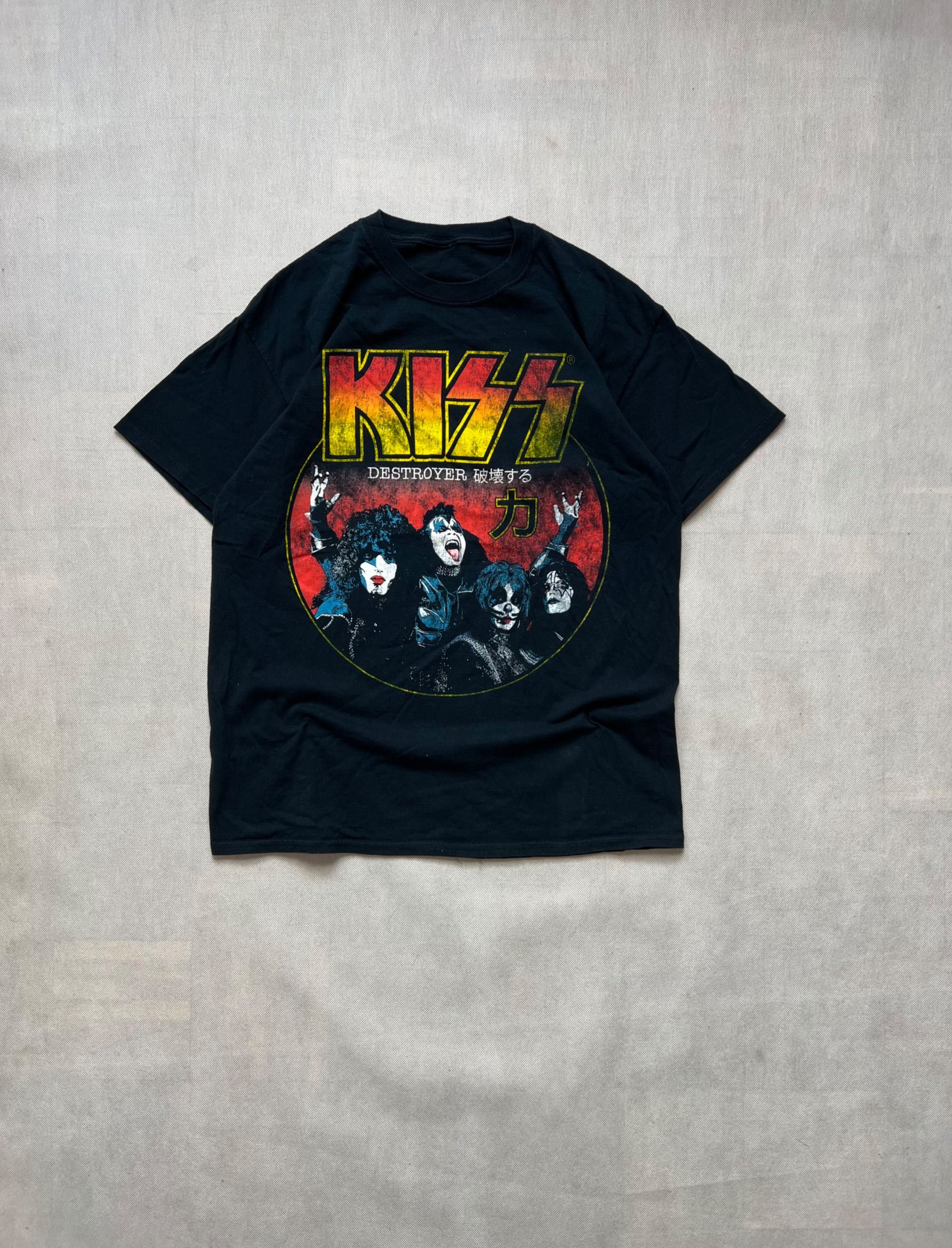 Tshirt Kiss big logo japan black koszulka