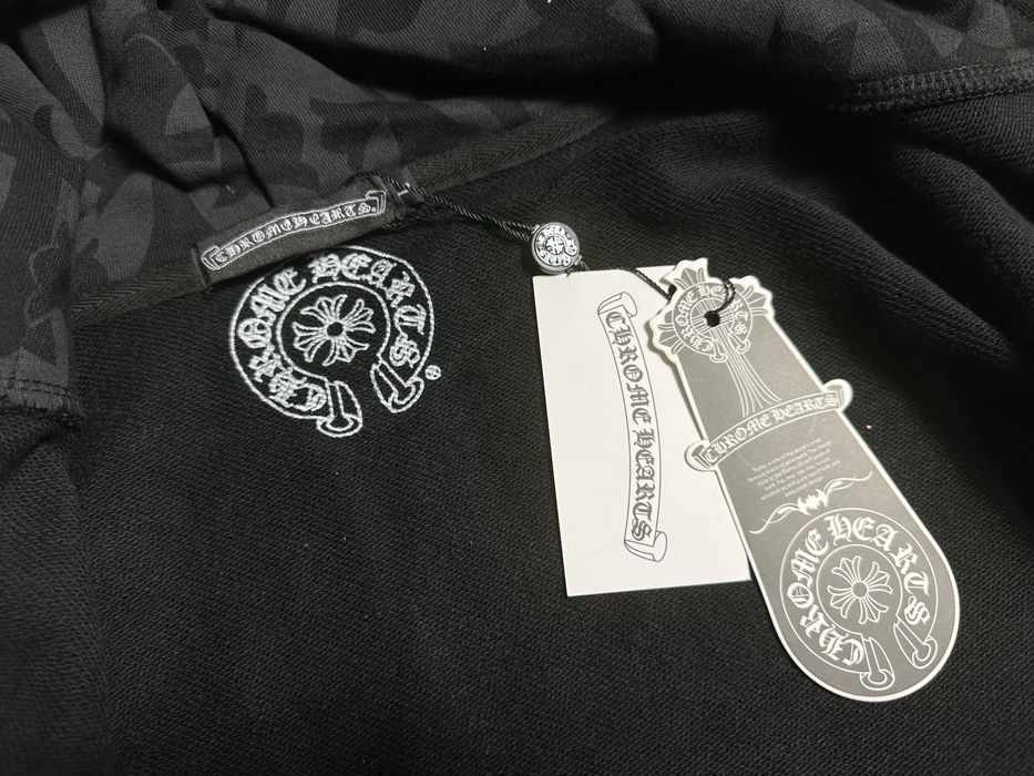 Зіп-Худі Chrome Hearts Multi Color Cross Cemetery Hoodie Black