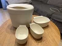 ÖNSKLIG Kosze zawieszane, 4 szt., biały ikea, kosze na przewijak