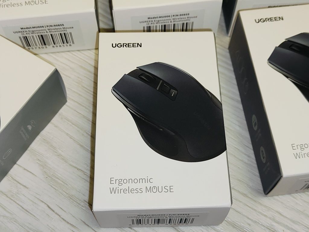 BT Миша безшумна UGREEN MU006  Bluetooth + 2.4G Ergonomic Wireless
