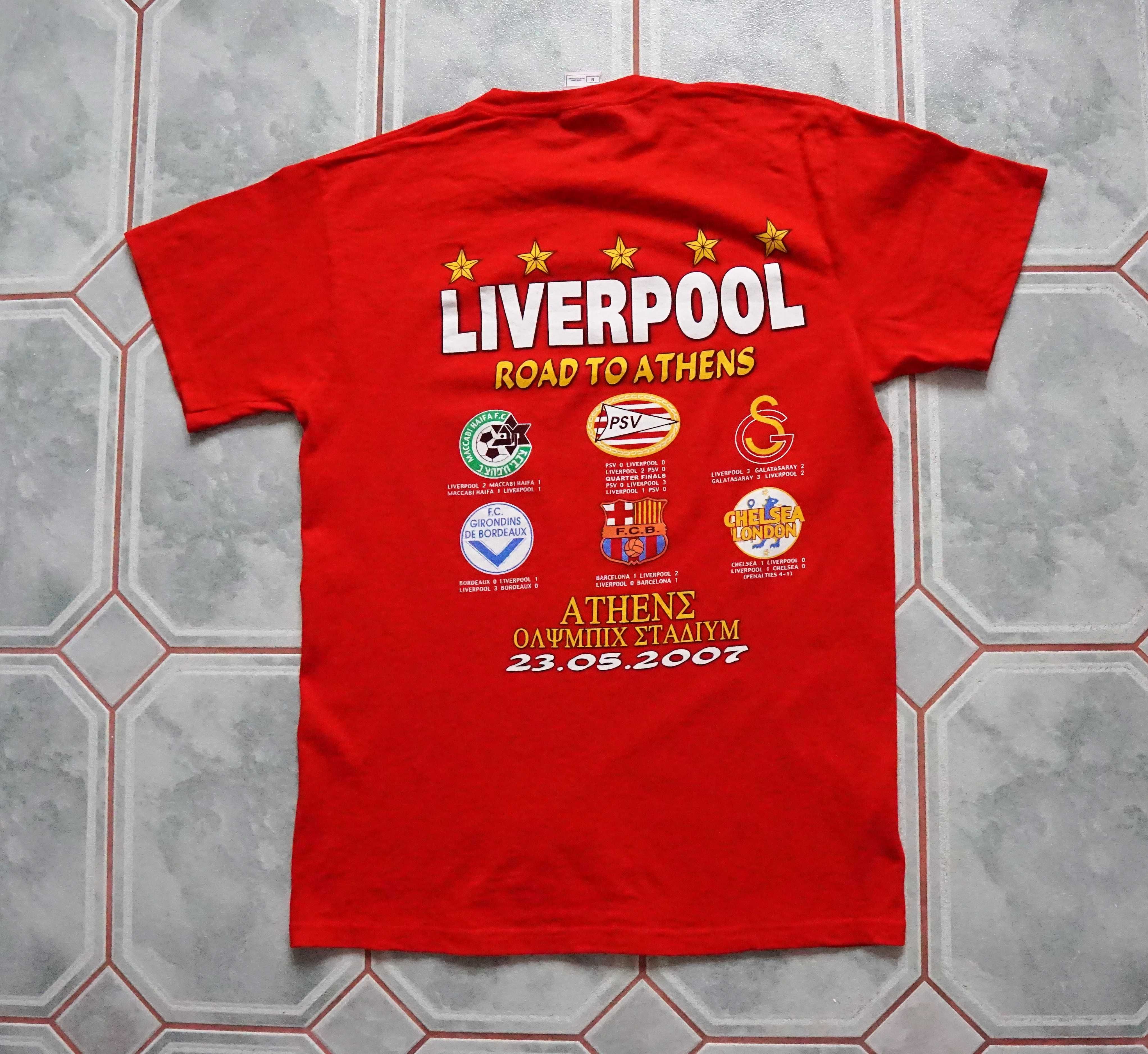 t-shirt Liverpool finał Ligi Mistrzów 2007 Fruit of the Loom