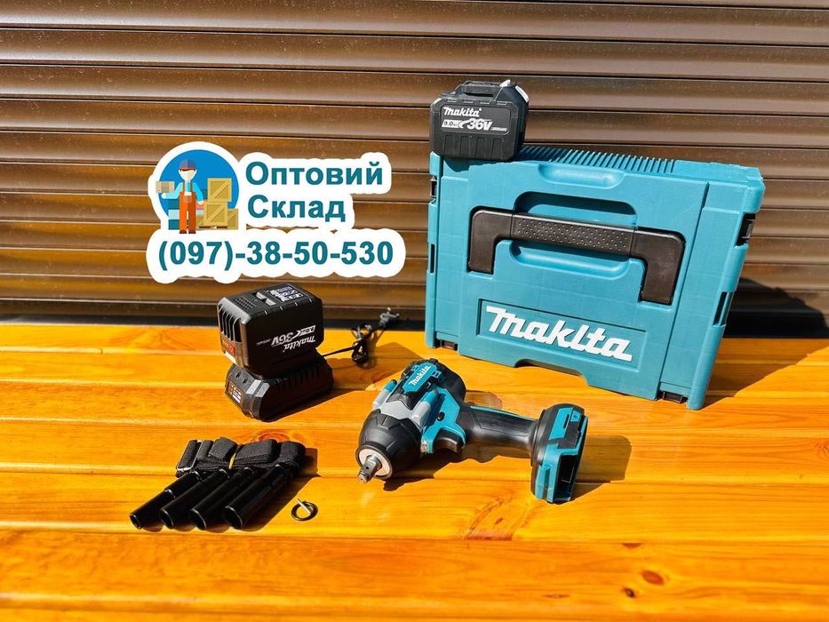 Акумуляторний Гайковерт 2/1 Makita DTW 800 Винтоверт безщітковий 36V9A