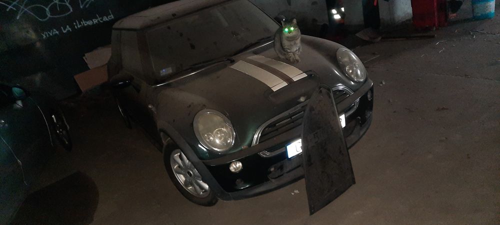 Mini cooper s kompl przod. Maska zderzak blotnik lampy