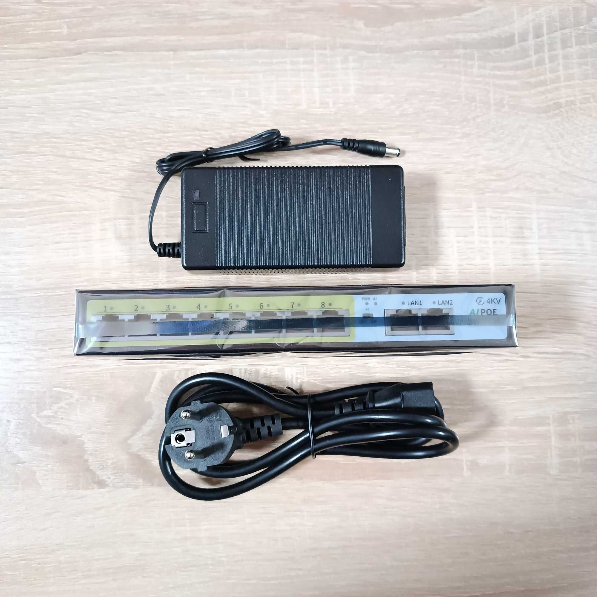 PoE коммутатор,(switch) 8+2 90W HY-POE110DL V6 для систем відеонагляду