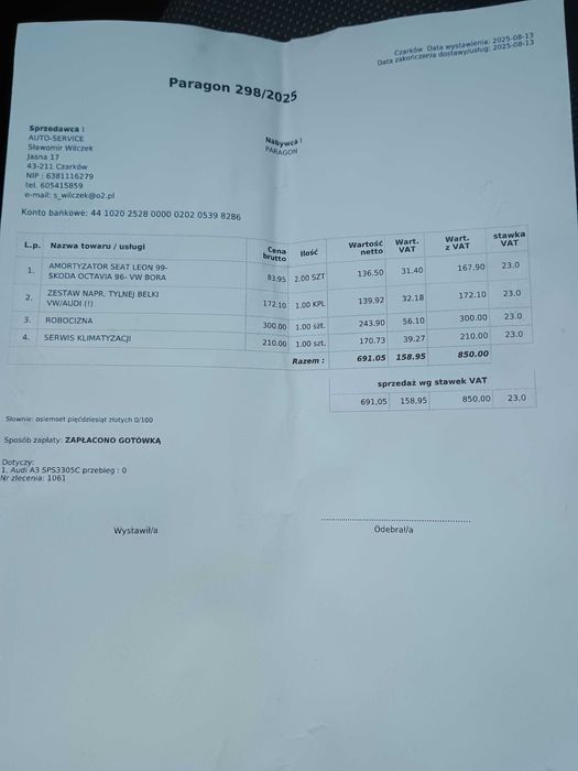 Audi A3 1.9 TDI 110 koni na zwykłej pompie