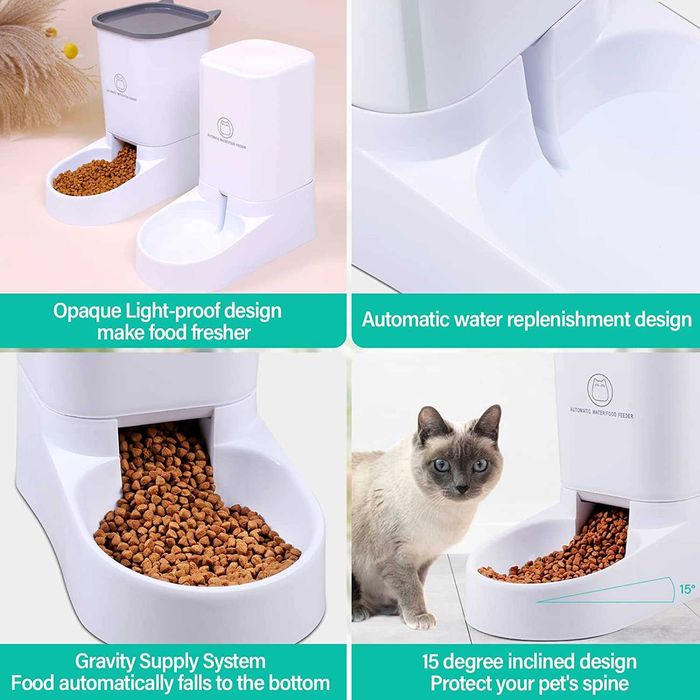 (NOVO) Alimentador automático para animais de estimação de 3,8 l