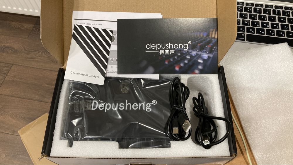Аудіоінтерфейс Depusheng MD22 зовнішня звукова карта usb