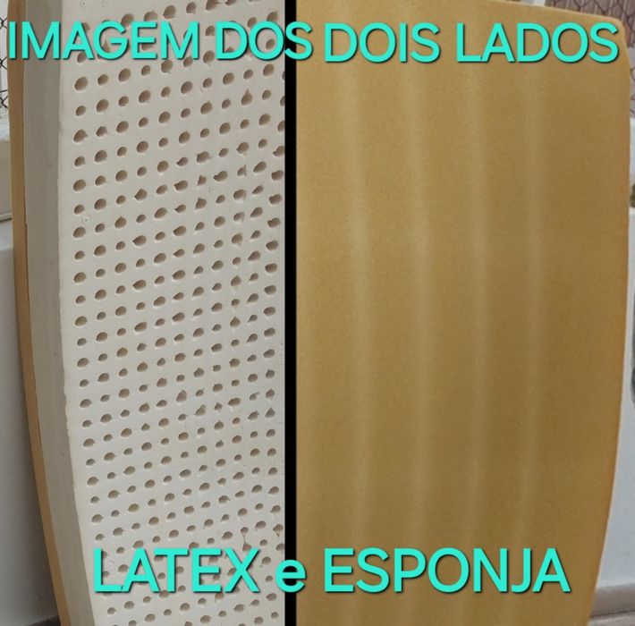 COLCHÃO DE CASAL DE LATEX E ESPONJA.Casa,Quarto,Sala,Campismo,Visitas.