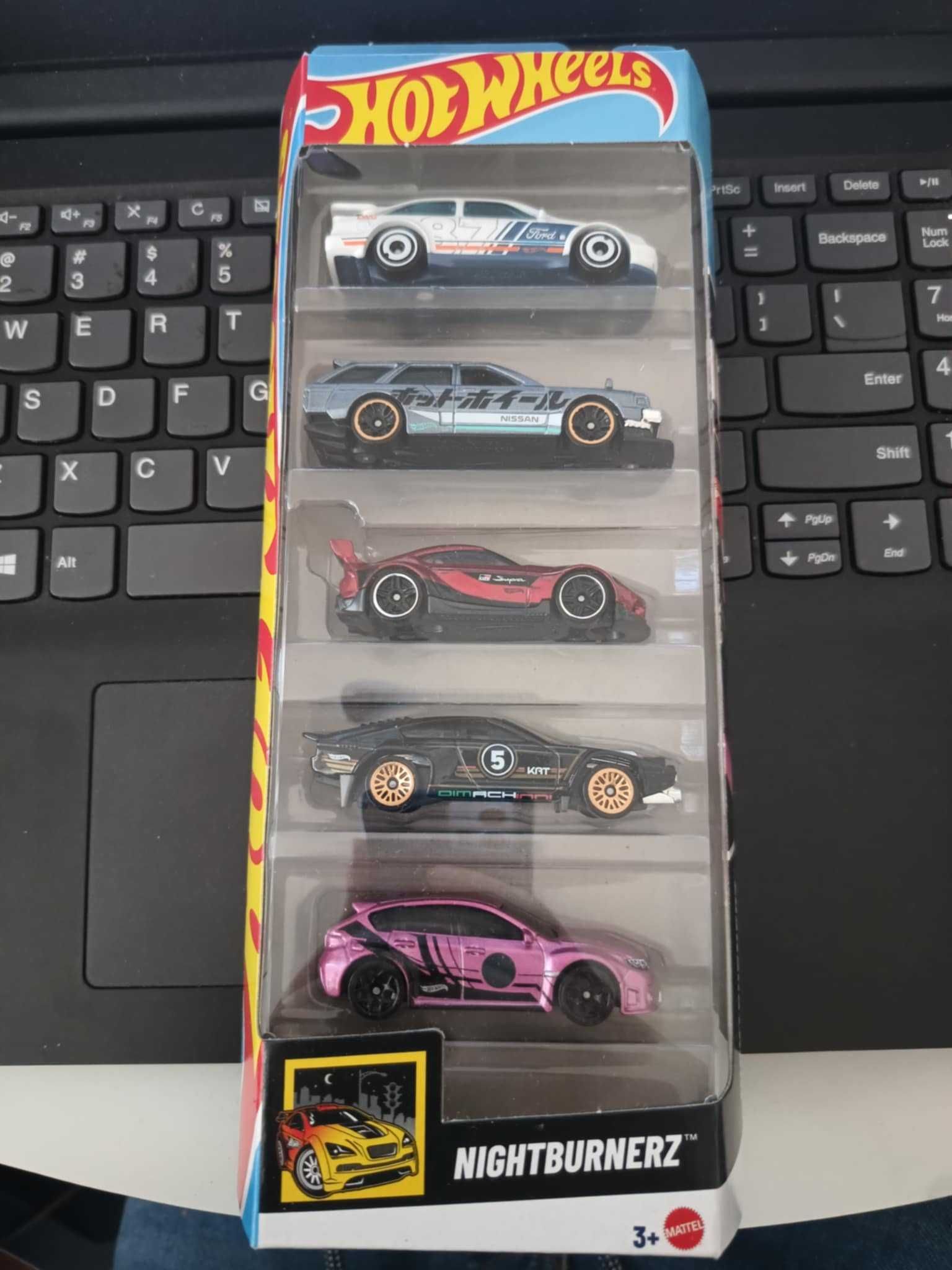 Zestaw Hot Wheels pięciopak Subaru WRX Toyota Supra GR Ford Sierra 87