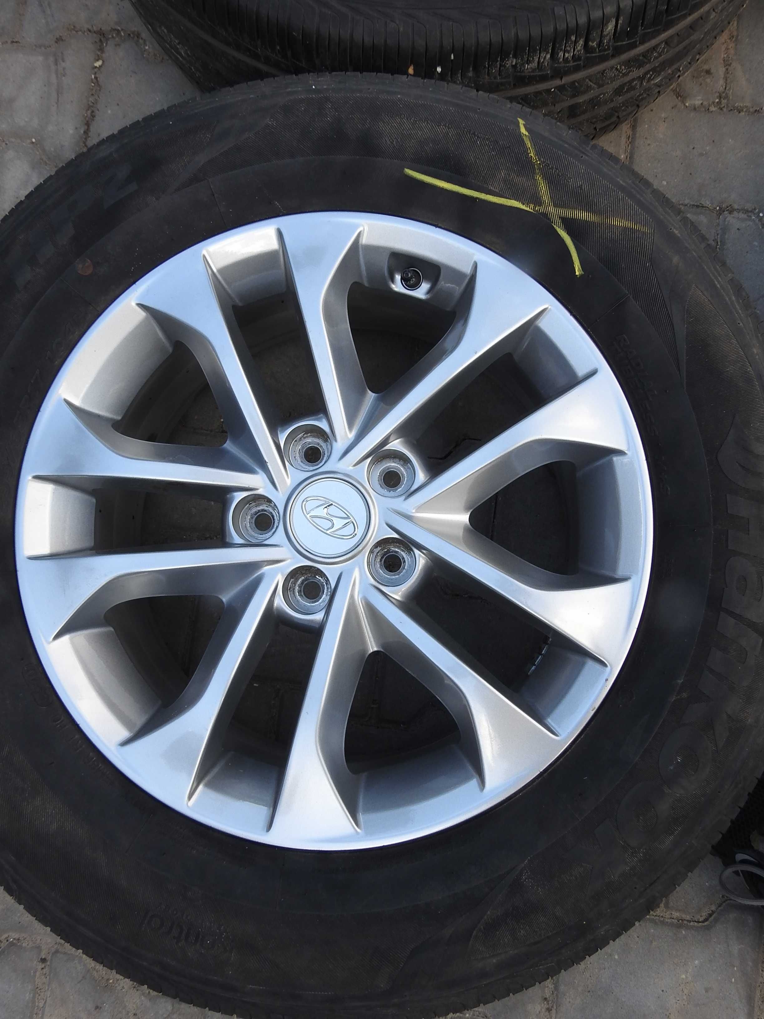 4x ALU 17'' 5x114,3 7J ET 47 HYUNDAI Tucson I30 I40 IX35 Jak NOWE TPMS