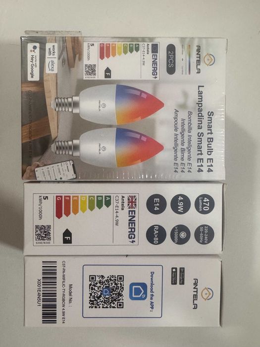 Lampadas LED SMART E14 - 8 unidades