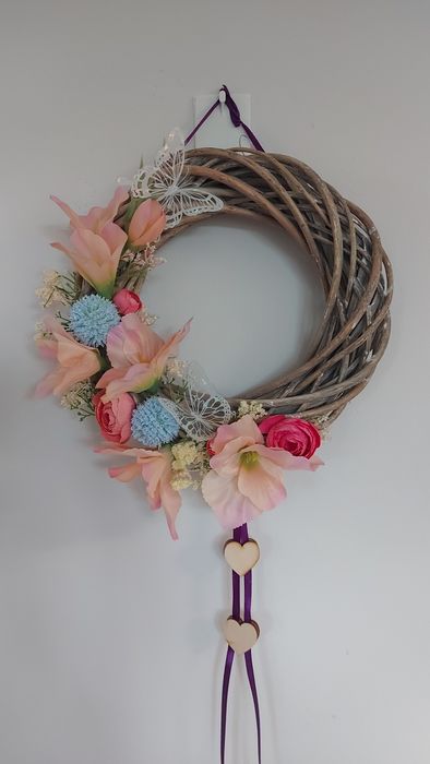 Wianek na drzwi handmade