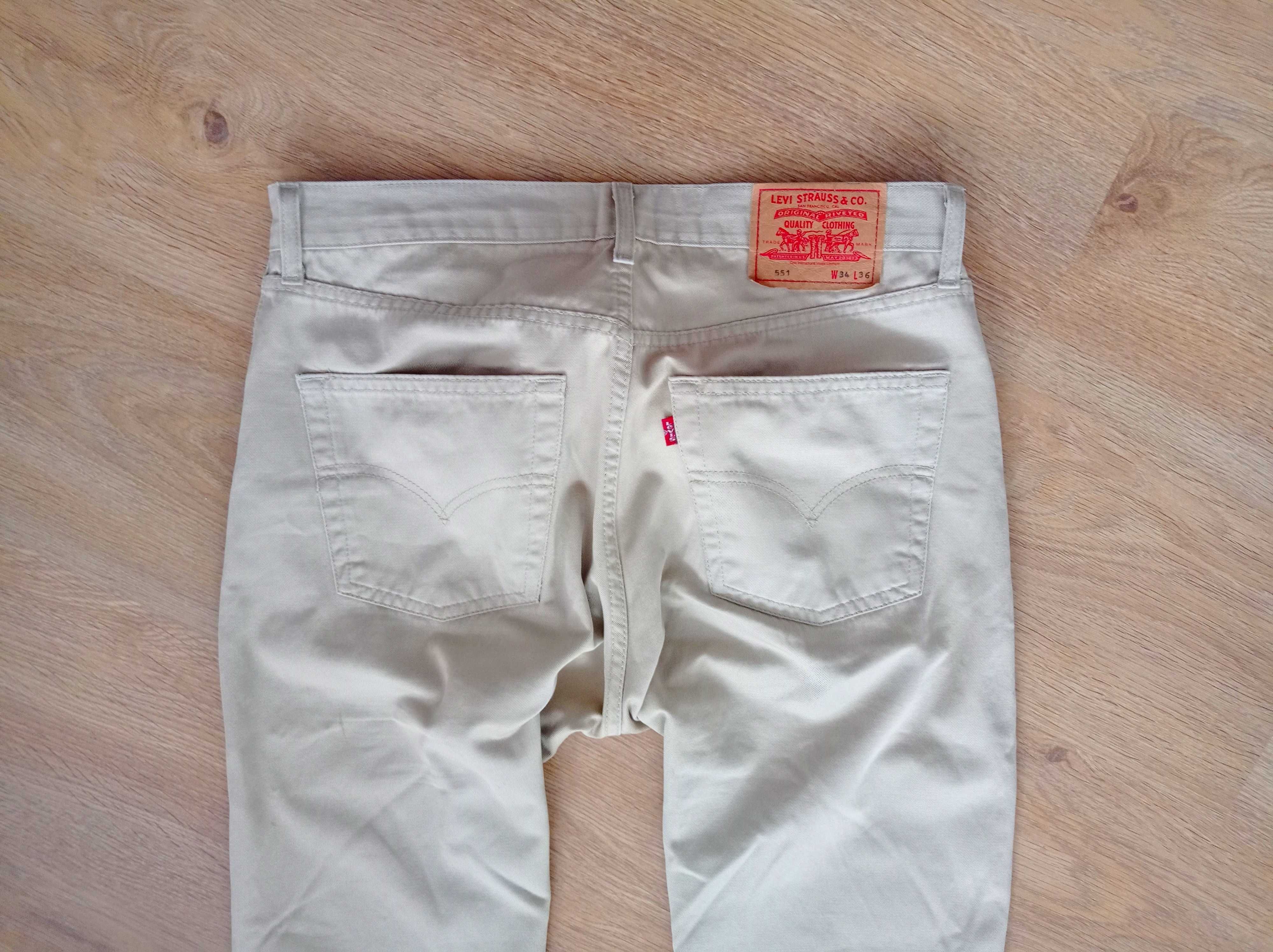 LEVIS 551 Jeansy spodnie męskie XL 34/36 dżinsy W34 L36 w34l36