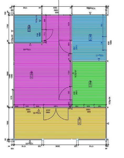 DOM/DOMEK parterowy drewniany z tarasem, balik, do 35m, DL 1b