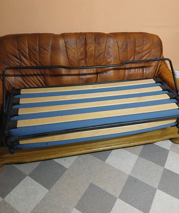 Komplet wypoczynkowy skórzany