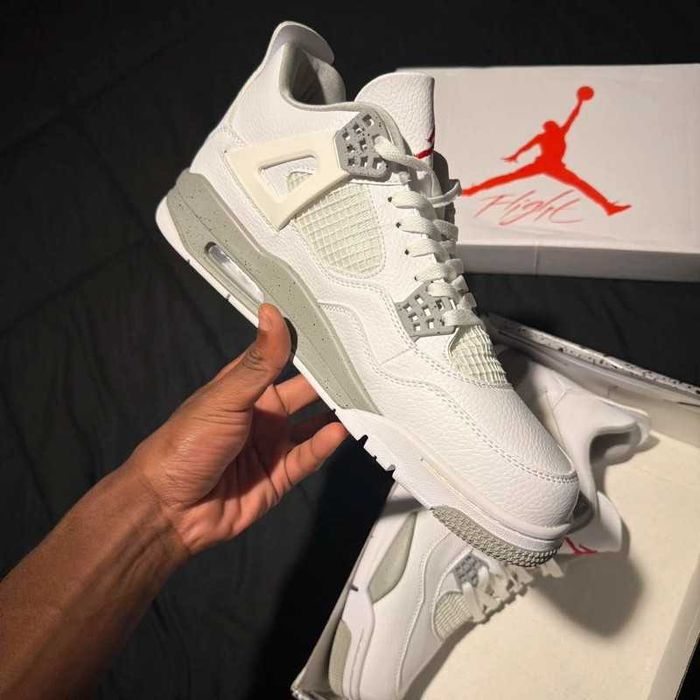 "Buty damskie Trampki" Jordan_4_Retro_White_Oreo R.46