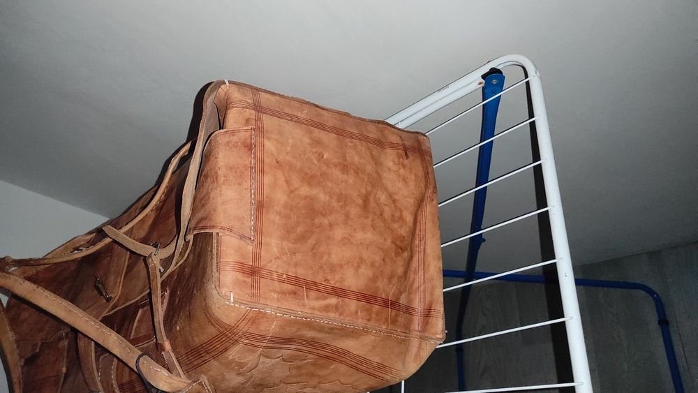 Сумка саквояж вінтажна шкіра 75*32*30 1970 років