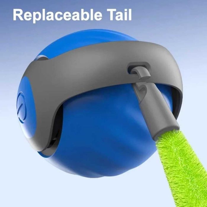 Інтерактивний м’ячик для котів і собак із хвостиком іграшка Petgravity