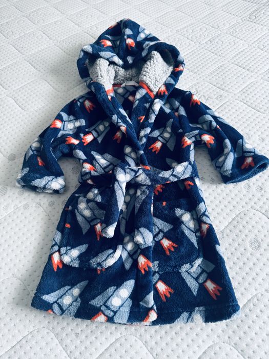 Szlafroczek Rakiety 2-3 lata 98 cm Marks&Spencer