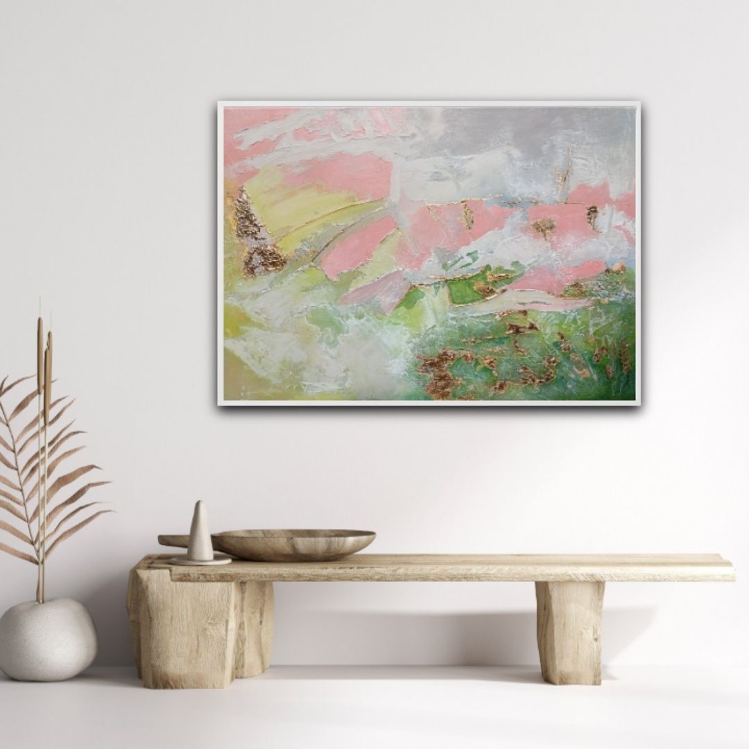 Obraz abstrakcja duży format 100 x 70 cm