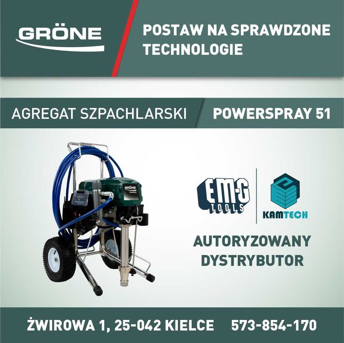 Agregat malarsko Szpachlarski Do gładzi Grone Power Spray 51