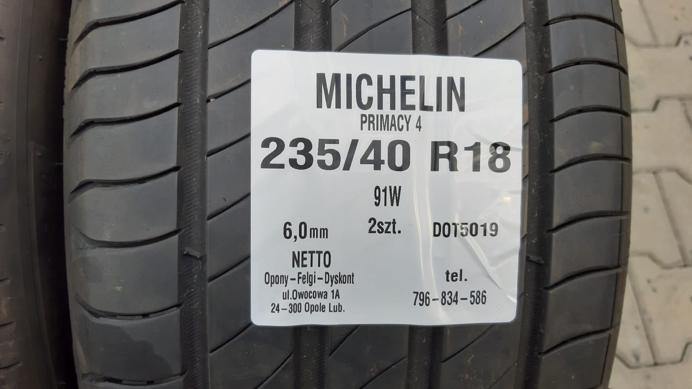 Opony Michelin 235 40 R18