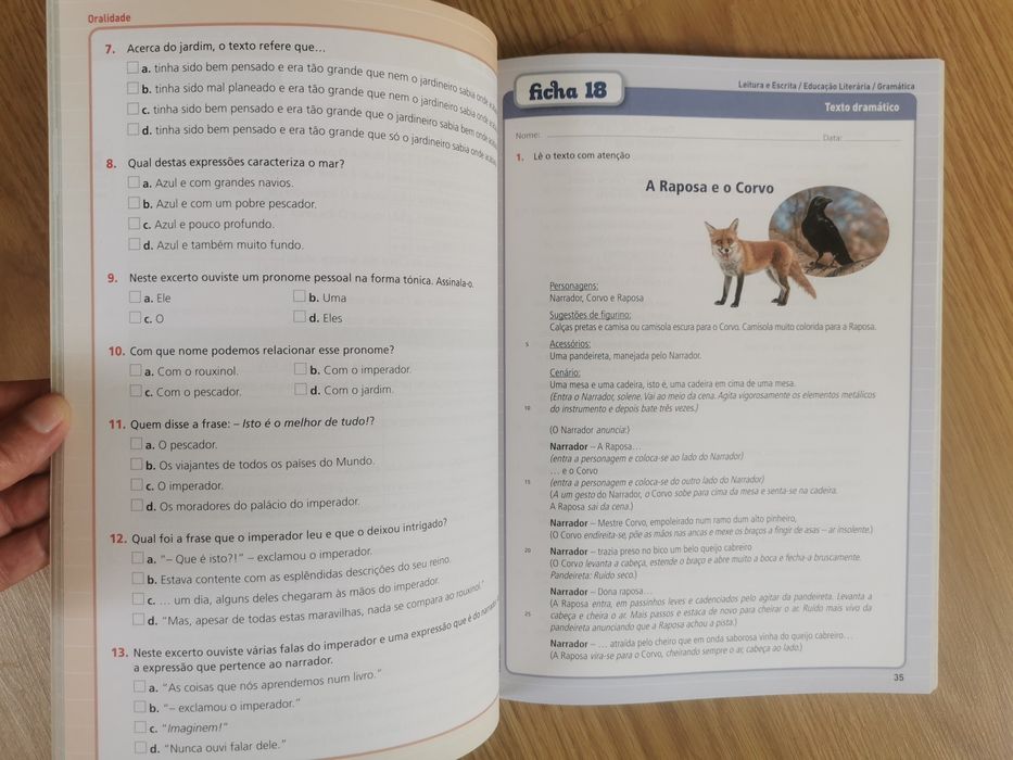 Fichas de português 4 ano