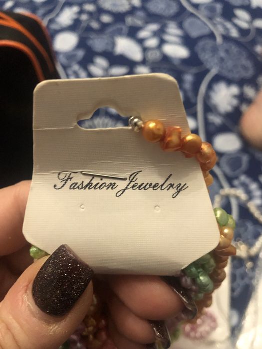 Бусы чокер , браслет искусственно выращенный жемчуг