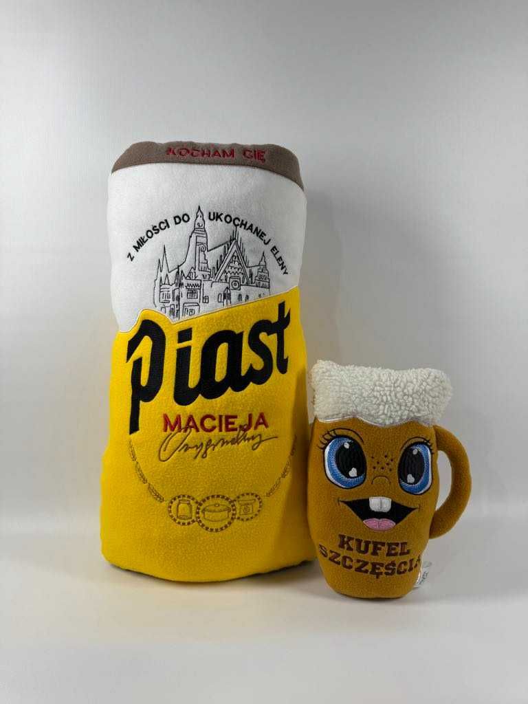 Puszka Piwa poduszka zagłówek personalizacja