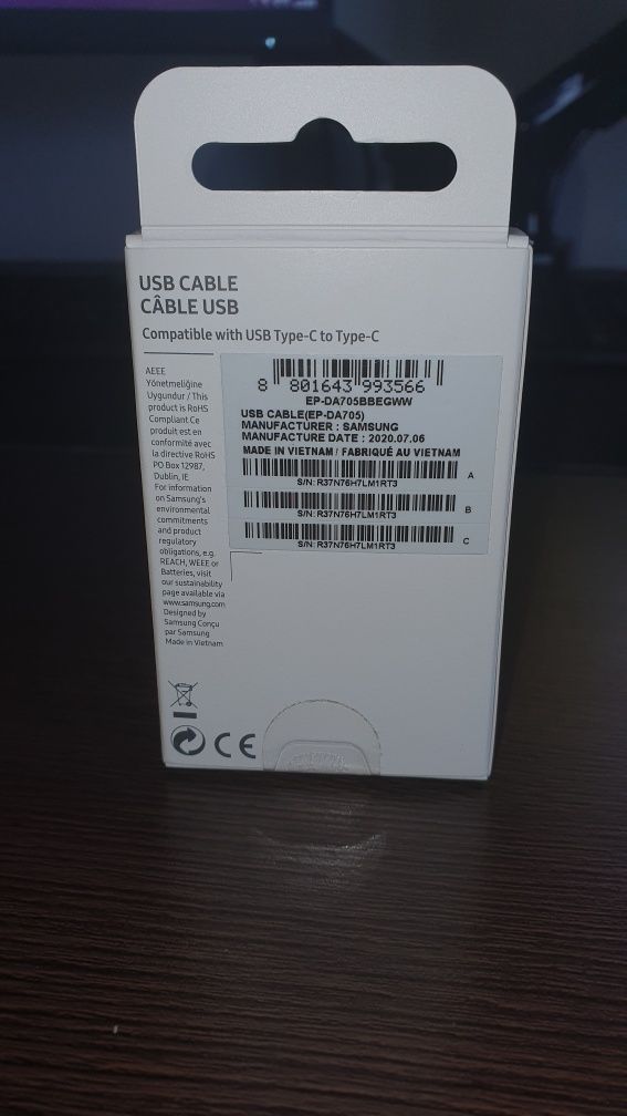 Samsung kabel USB C - C