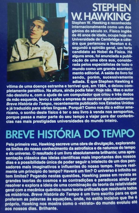 Breve História do Tempo de Stephen W. Hawking
