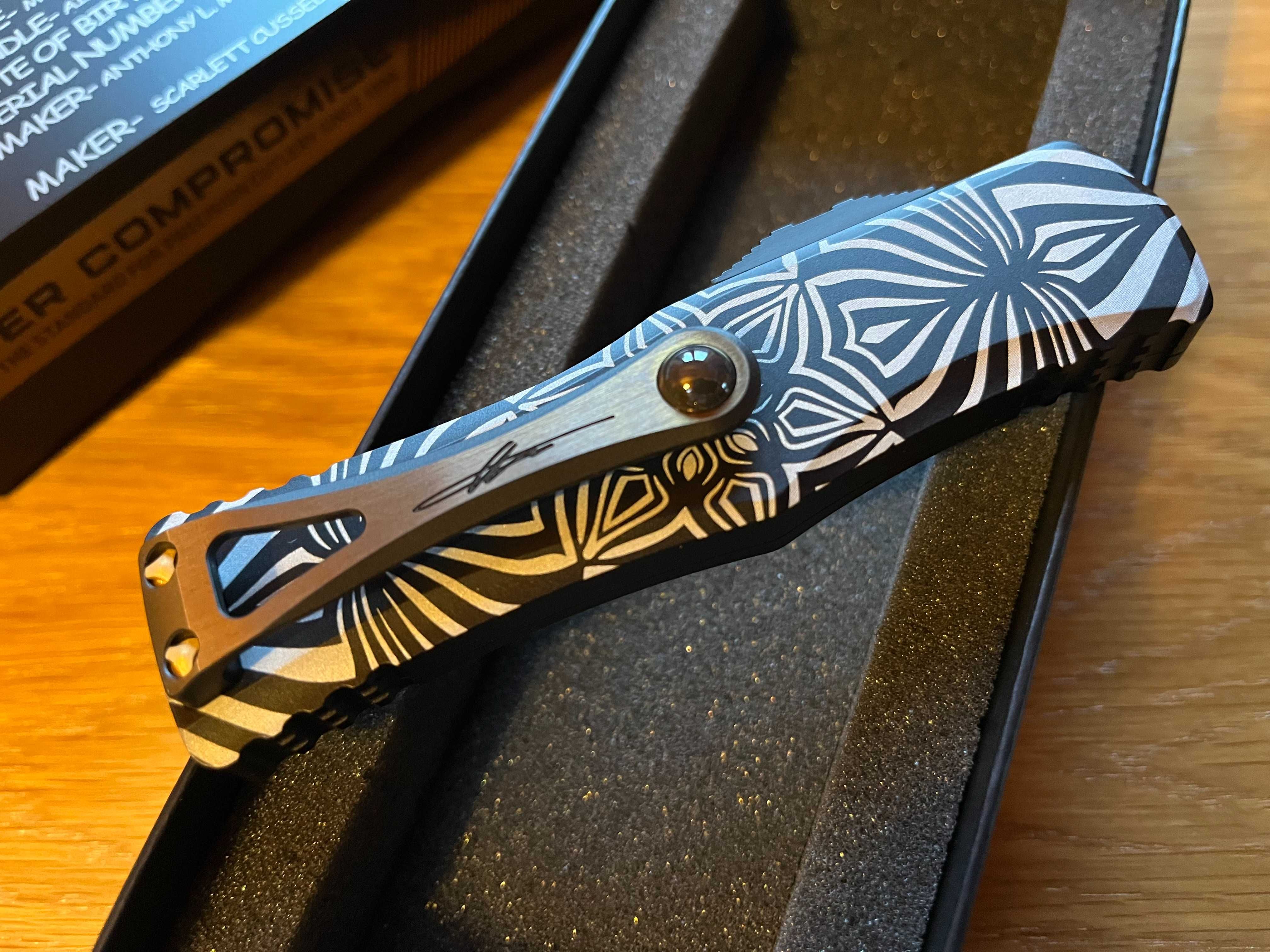 Nóż kolekcjonerski Microtech Hera S/E Signature Series