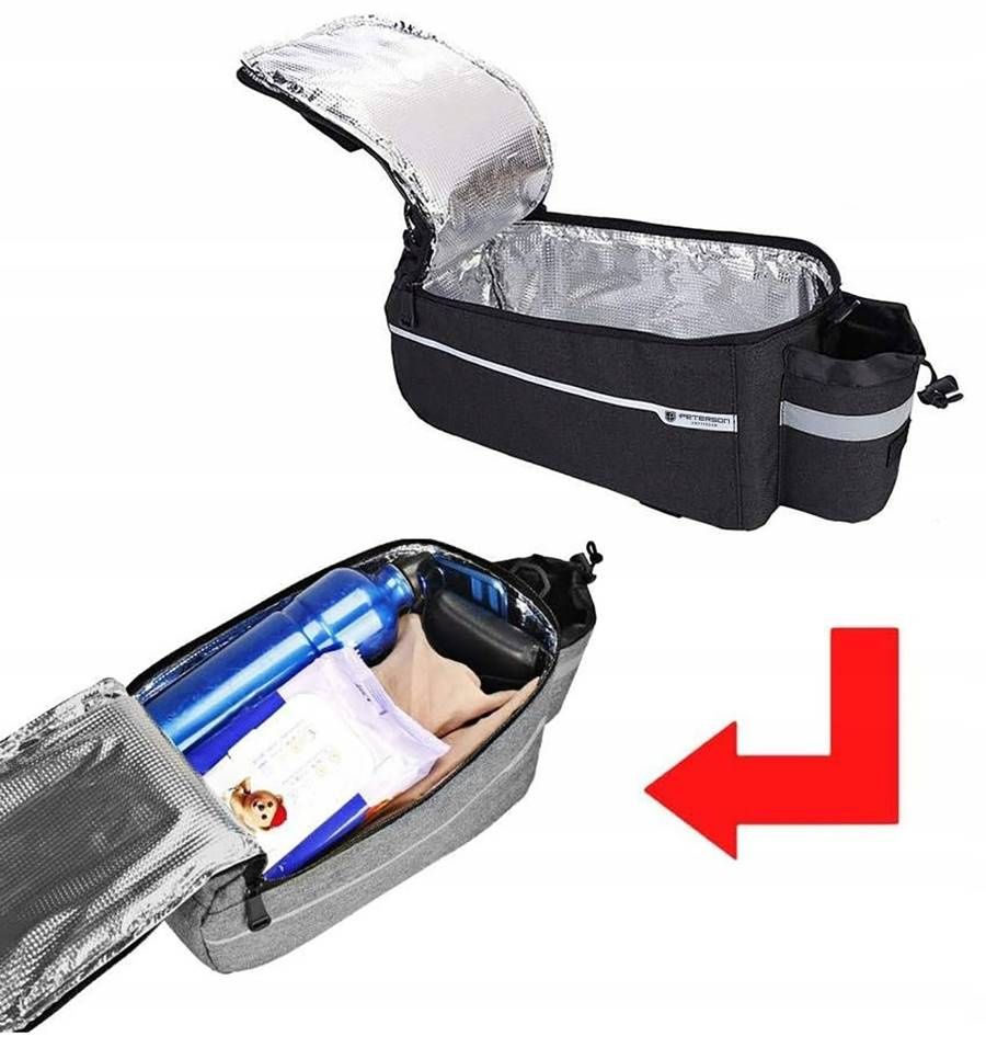 pojemna sakwa rowerowa na bagażnik - peterson