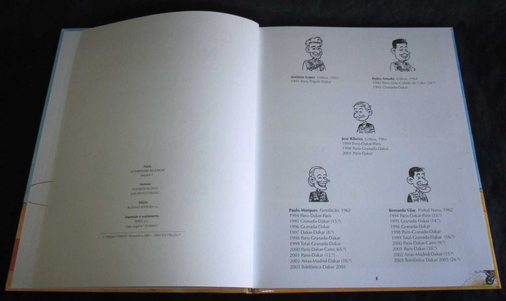 Livro BD Os Portugas no Dakar Luís Pinto Coelho e Elisabete Jacinto