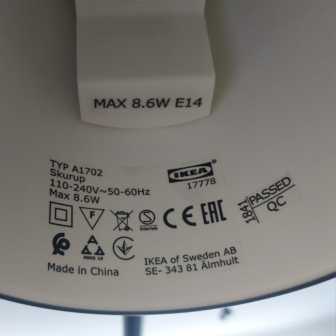Lampka Skurup IKEA