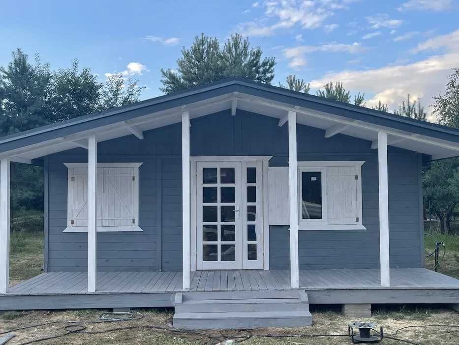 Domek konstrukcji szkieletowej 7000x5000 + Taras 7000x2000 PRODUCENT