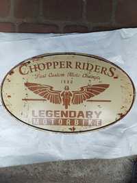 Blaszana tablica Chopper Riders.