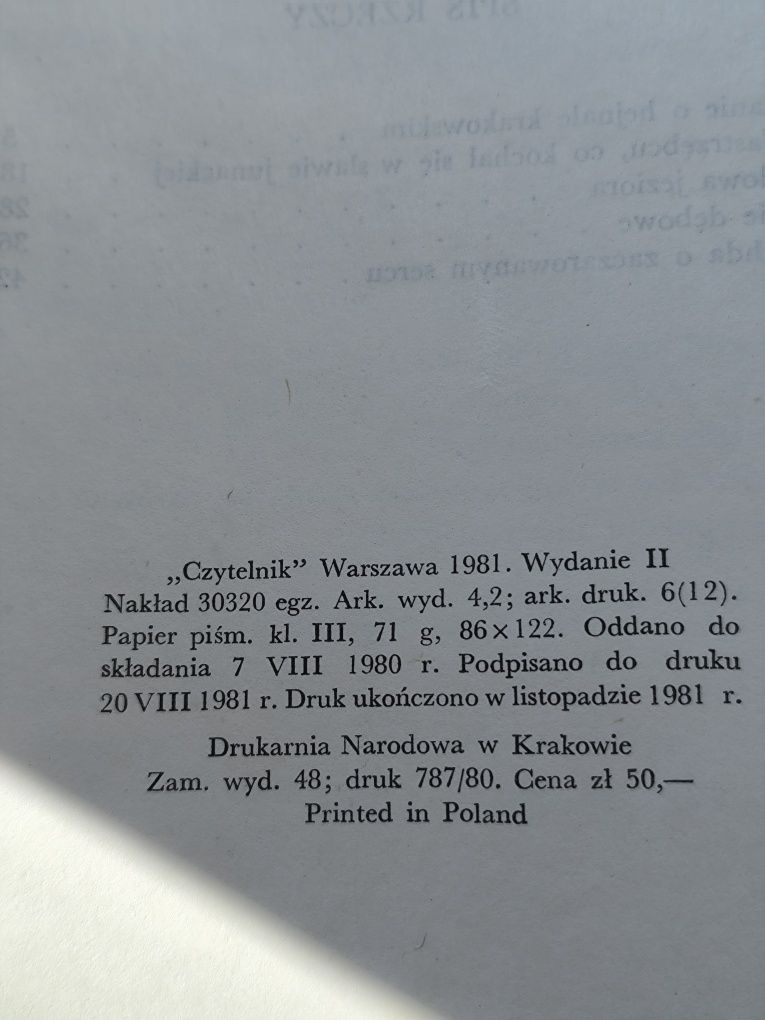 Klechda o zaczarowanym sercu. Ludwik Świerzawski. 1981r