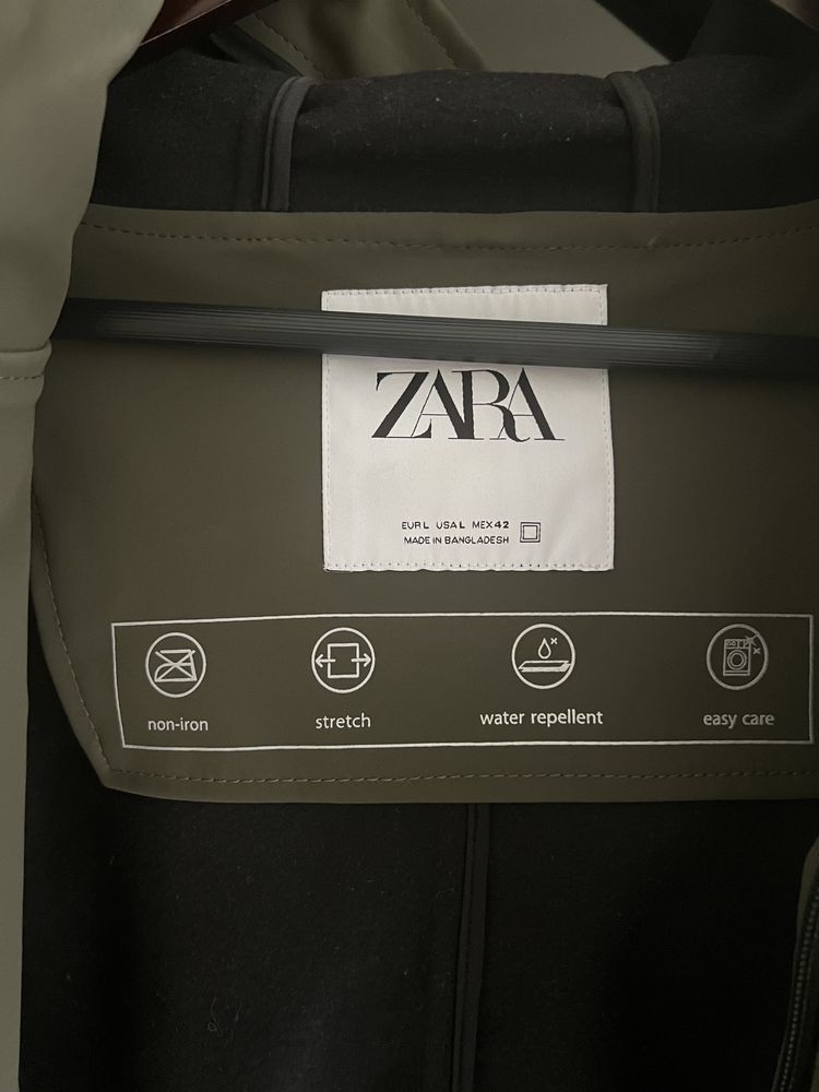 Куртка на флисее дождевик zara
