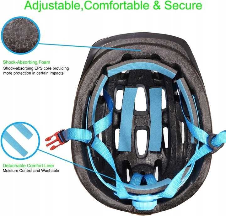 Exclusky Kask rowerowy dla dzieci 48-54 cm