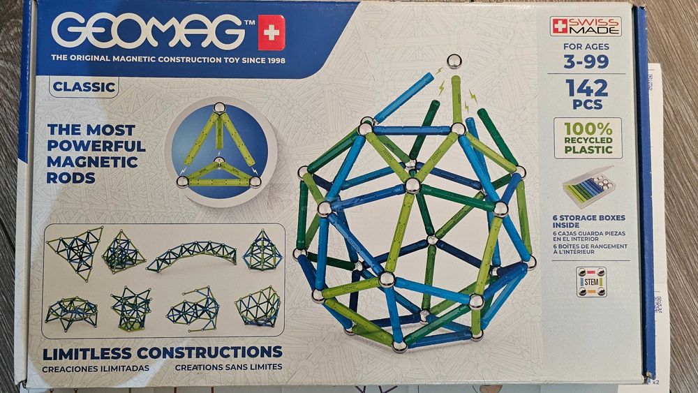Klocki magnetyczne GEOMAG Classic 142 pcs