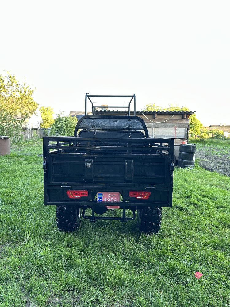Квадроцикл Hummer 300 4x4. Black. Повнопривідний. Вантажний