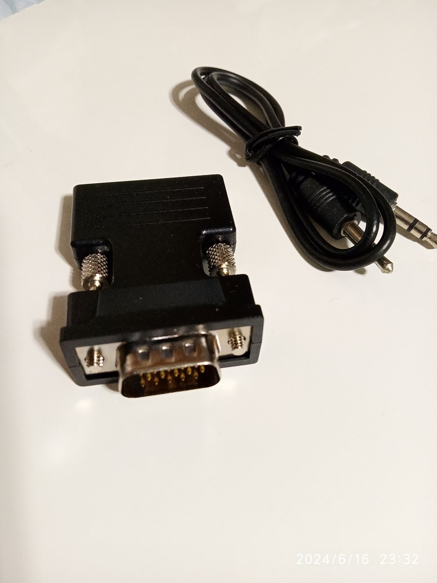 Конвертер Адаптер переходник  HDMI - VGA M/F с аудио выходом 3,5 мм